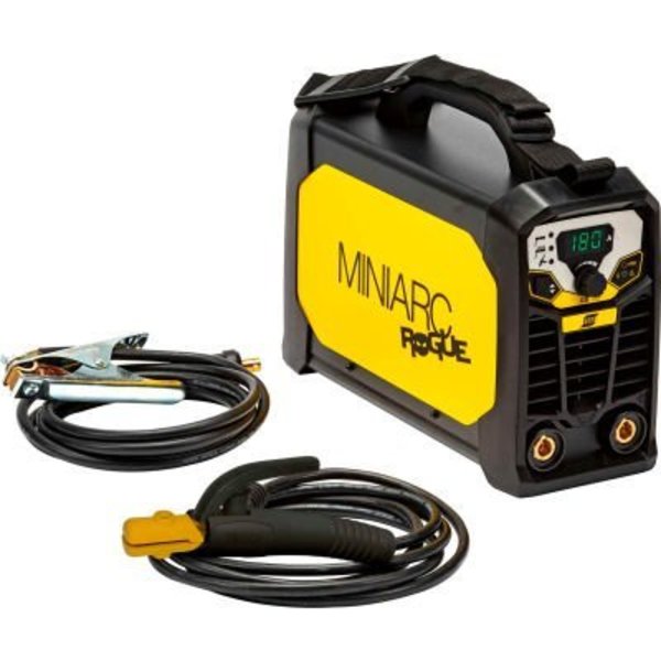 Esab Welding & Cutting ESAB® Miniarc Rogue ES180I Stick Welder, 1 Phase, 120/230V, 180A, 13' Cable, SMAW, Yellow 700500070